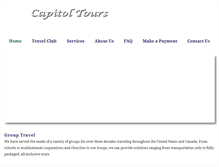 Tablet Screenshot of capitol-tours.com